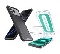 Smartish® iPhone 17 Pro Max MagSafe Case + Screen Protector - Magnetic Protective Case - Heavy Duty Armor Cover + 2-Pack Tempered Glass Screen Protectors for Apple iPhone 17 Pro Max - Black Tie Affair