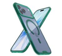 Smartish® iPhone 17 Pro Max MagSafe Clear Case - Gripmunk Magnetic Slim Case [Lightweight + Protective] Anti-Yellowing Thin Grip Clear Cover for Apple iPhone 17 Pro Max - Clearly Green