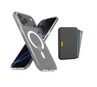 Smartish® iPhone 17 Pro Max MagSafe Clear Case + MagSafe Wallet - Magnetic Slim Case - Anti-Yellow Thin Grip Cover + Detachable Wallet - Magnetic Card Holder for Apple iPhone 17 Pro Max- Clearly Clear