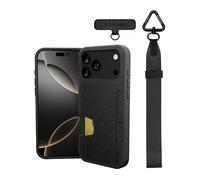 Smartish® iPhone 17 Pro Max Wallet Case + Phone Wristlet - [Slim + Protective] Phone Case Credit Card Holder + Detachable Wrist Strap Loop for Apple iPhone 17 Pro Max - Black Tie Affair