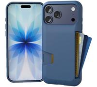 Smartish® iPhone 17 Pro Max Wallet Case - Wallet Slayer Vol. 1 [Slim + Protective] Credit Card Holder - Drop Tested Flip Hidden Card Slot Cover for Apple iPhone 17 Pro Max - Blues on The Green