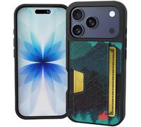 Smartish® iPhone 17 Pro Wallet Case - Wallet Slayer Vol. 2 [Slim + Protective] Credit Card Holder w/Kickstand - Drop Tested Hidden Card Slot Cover for Apple iPhone 17 Pro - Moving Mountains