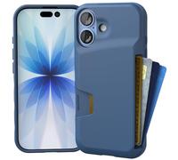 Smartish® iPhone 17 Wallet Case - Wallet Slayer Vol. 1 [Slim + Protective] Credit Card Holder - Drop Tested Flip Hidden Card Slot Cover for Apple iPhone 17 - Blues on The Green