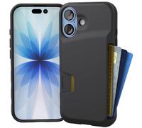 Smartish® iPhone 17 Wallet Case - Wallet Slayer Vol. 1 [Slim + Protective] Credit Card Holder - Drop Tested Flip Hidden Card Slot Cover for Apple iPhone 17 - Black Tie Affair