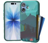 Smartish® iPhone 17 Wallet Case - Wallet Slayer Vol. 1 [Slim + Protective] Credit Card Holder - Drop Tested Flip Hidden Card Slot Cover for Apple iPhone 17 - Moving Mountains