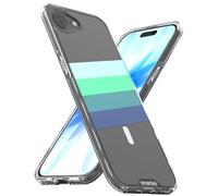Smartish® iPhone 17e/16e MagSafe Clear Case - Gripmunk Magnetic Slim Case [Lightweight + Protective] Drop Tested Anti-Yellowing Thin Grip Clear Cover for Apple iPhone 17e/16e - Deep End