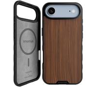 Smartish® iPhone Air MagSafe Case - Gripmunk Magnetic Slim Case [Lightweight + Protective] Thin Grip Cover with Microfiber Lining - Shockproof Drop Protection for Apple iPhone Air - Walnut Woods