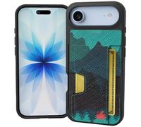 Smartish® iPhone Air Wallet Case - Wallet Slayer Vol. 2 [Slim + Protective] Credit Card Holder w/Kickstand - Drop Tested Hidden Card Slot Cover for Apple iPhone Air - Moving Mountains