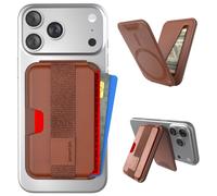Smartish iPhone MagSafe Wallet - Detachable Magnetic Card Holder, Chestnut Brown, Flip - Grip & Kickstand, Side Hustle Flip