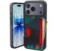 Smartish® iPhone17 Pro Wallet Case - Wallet Slayer Vol. 2 [Slim + Protective] Credit Card Holder w/Kickstand - Drop Tested Hidden Card Slot Cover for Apple iPhone17 Pro - Moving Mountains