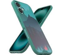 Smartish® Magnetic Case for iPhone 16 - Gripmunk Compatible with MagSafe [Lightweight and Protective] Slim and Thin Grip Case with Microfiber Lining for Apple iPhone 16 - Moving Mountains