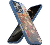 Smartish Magnetic Case for iPhone 16 Pro - Gripmunk Compatible with MagSafe [Lightweight and Protective] Slim and Thin Grip Case with Microfiber Lining for Apple iPhone 16 Pro - Wildflower