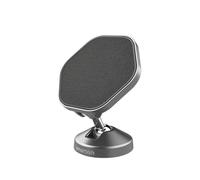 Smartish MagSafe Car Phone Holder, Mountaineer Car Mount, Magnetic, Black | Extra-Strength Magnets, Adhesive Stick On Dashboard, 360 Rotation, Premium Faux Leather, for iPhone & Any MagSafe Case