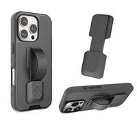 Smartish Prop Tart - Slim Fit Collapsible Loop & Kickstand [Grip for All iPhone & Android Phones] - Black Tie Affair