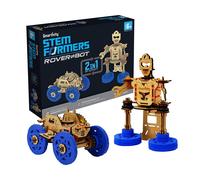 Smartivity - Roboformer Wooden Construction Set, 2 in 1 Robot & Vehicle, 83 Pieces, Ages 6+
