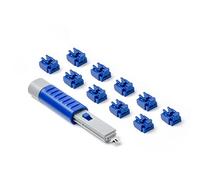 SmartKeeper Essential / 10 x RJ45 Port Blockers with 1 x Lock Key Basic/Dark Blue