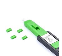 SmartKeeper Essential / 4 x Micro USB B-Port Blockers + Key/Green