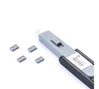 SmartKeeper Essential / 4 x Micro USB B-Port Blockers + Key/Grey