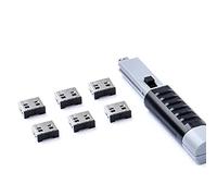SmartKeeper Essential 6 x USB A Port Blockers with 1 x Lock Key Basic/Black