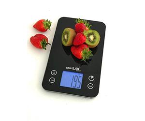 SmartLab Kitchen Scales with Bluetooth | Digital Glass Kitchen Scale | Food Scale in Black | Ideal for Diabetic | App Available