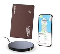SMARTLB Wallet Tracker Card Like Apple Air Tag for Apple Find My(iOS Only),Thin Wallet Finder with Wireless Charger,Item Locator for Wallet, Luggage, and More(Blown)