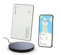 SMARTLB Wallet Tracker Card Like Apple Air Tag for Apple Find My(iOS Only),Thin Wallet Finder with Wireless Charger,Item Locator for Wallet, Luggage, and More(White)