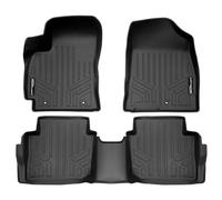 SMARTLINER All Weather Protection Custom Fit Black 2 Row Floor Mat Liner Set Compatible with 2024-2025 Hyundai Kona