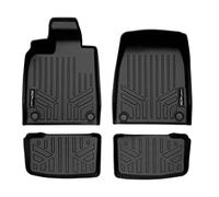 SMARTLINER - Custom Fit All Weather 2 Row Black Floor Mat Liner Set - Compatible with Audi e-tron GT/Audi RS e-tron GT - 2022-2023