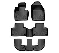 SMARTLINER Custom Fit Car Floor Mats 3 Row Liner Set Black for 2016-2019 Volvo XC90 - No Plug-in Hybrid Models