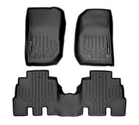 SMARTLINER Custom Fit Floor Mats 1st and 2nd Row Liner Set for 2014-2018 Jeep Wrangler Unlimited (JK Old Body Style Only)