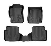 SMARTLINER Custom Fit Floor Mats 2 Row Liner Set Black for 2009-2013 Subaru Forester - All Models