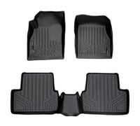 SMARTLINER Custom Fit Floor Mats 2 Row Liner Set Black for 2011-2015 Chevrolet Cruze / 2016 Cruze Limited
