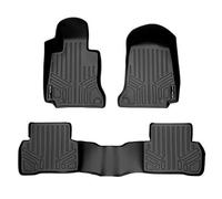 SMARTLINER Custom Fit Floor Mats 2 Row Liner Set Black for 2015-2020 Mercedes Benz C Class Sedan Only