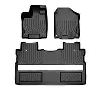 SMARTLINER Custom Fit Floor Mats 2 Row Liner Set Black for 2017, 2018, 2019, 2020 Honda Ridgeline Crew Cab - All Models