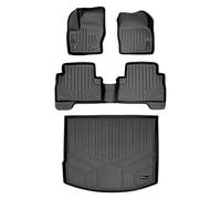 SMARTLINER Custom Fit Floor Mats 2 Rows and Cargo Liner Set Black Compatible with 2013-2019 Compatible with Ford Escape