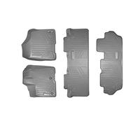 SMARTLINER Custom Fit Floor Mats 3 Row Liner Set Grey for 2013-2019 Toyota Sienna 8 Passenger Model Only
