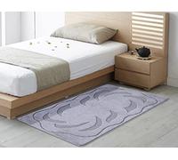 SmartLiving Door Mat Indoor 50X80cm Heavy Duty Non Slip Doormats, Machine Washable,Ovalack Gel Backed Floor Kitchen Mat, Super Absorbent Gel Back Door Entrance Mats Soft Floor Carpet Rug - Grey