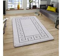 SmartLiving Door Mat Indoor & Outdoor 40X60cm Heavy Duty Non Slip Doormats, Machine Washable, Gel Backed Floor Kitchen Mat, Super Absorbent Gel Back Door Entrance Mats Soft Floor Carpet Rug -Silver