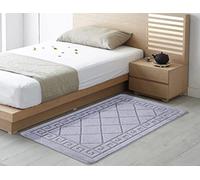 SmartLiving Hallway Runner Rug 60x220cm HeavyDuty Entrance Mat,Non-Slip Rubber Backed Kitchen Rugs,Thin and Washable Floor Mat Carpet Runners for Hallway Entryway,Kitchen,Living Room Doormat-Dark Grey