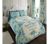 SmartLiving Luxury IOLA Duvet Cover and Pillowcase Set Single Double King (Teal, King)