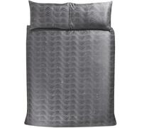 SmartLiving Luxury Lurex Jacquard Swirl Duvet Cover Set with Pillowcases - Stylish, Soft, and Durable Bedding (Double)