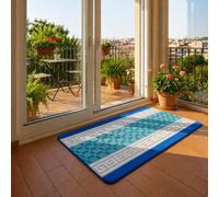 SmartLiving Machine Washable Non Slip Gel Back Door Entrance Mats (Blue, 50 x 80cm (1 ft 6"x2 ft 6"))