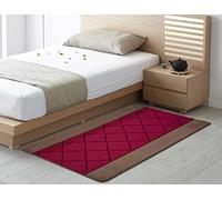 SmartLiving Machine Washable Non Slip Gel Back Door Entrance Mats Carmela (Brown Red, 50 x 80cm (1 ft 6" x2 ft 6"))