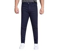 SmartLiving Skinny Fit Denim Jeans Classic Cotton Casual Trousers (UK, Numeric, 34, Regular, Regular, Indigo)
