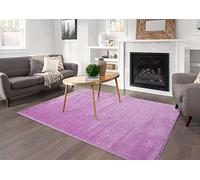 SmartLiving Soft Thick Heavy 4cm Pile Modern Shimmer Shiny Shaggy Rug Area Rugs Bedroom Hall Rugs (Lilac, 80cm x 150cm (2ft 8" x 5ft))