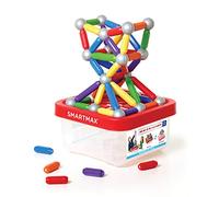 SmartMax - Build & Learn, Magnetic Discovery Construction Set with 2D & 3D Challenges, 100 pieces, 1+ Years