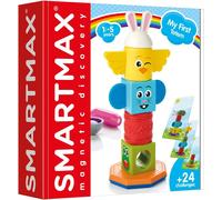SMARTMAX - My First Totem, Magnetic Discovery Play Set with 24 Challenges, 7 pi