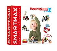 SmartMax Power Vehicles Play Magnetic Building Set 25 PCs With Instructions Guide Click and Play Ages 3 Years+