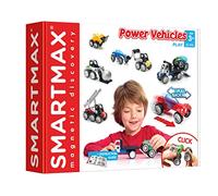 SmartMax Power Vehicles Play Magnetic Building Set 25 PCs With Instructions Guide Click and Play Ages 3 Years+