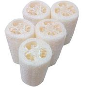 SmarTopus 5-Pack Premium Natural Loofah Sponge, Natural Loofah Exfoliating Body Sponge Scrubber for Bath Spa Shower, Exfoliating Shower Loofa Body Scrubbers for Kitchen, Dishes, Bathroom